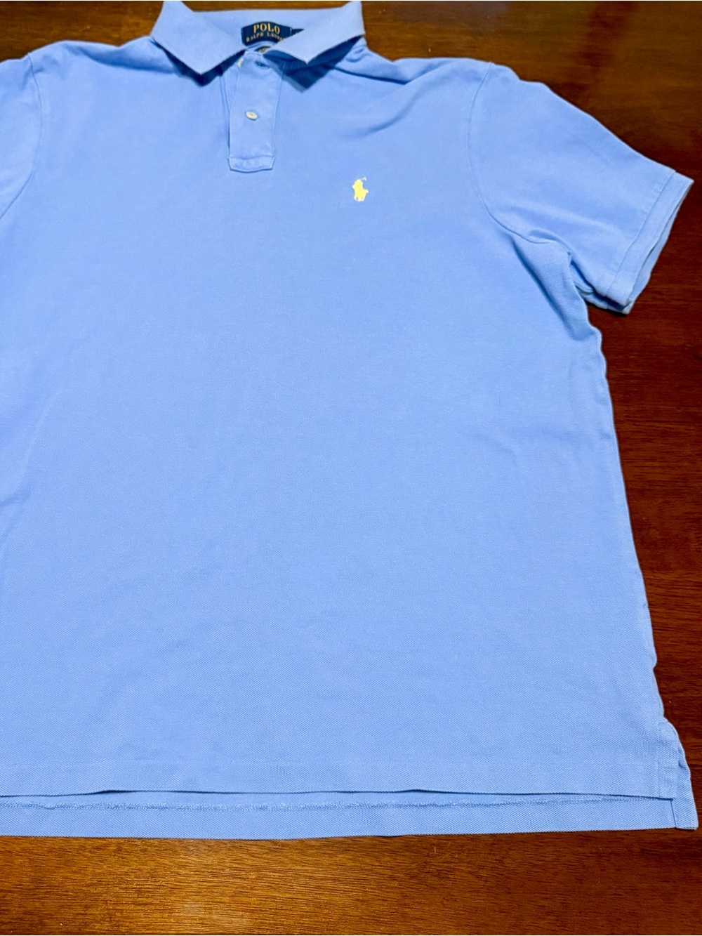 Polo by Ralph Lauren Light Blue Polo with Yellow Pony